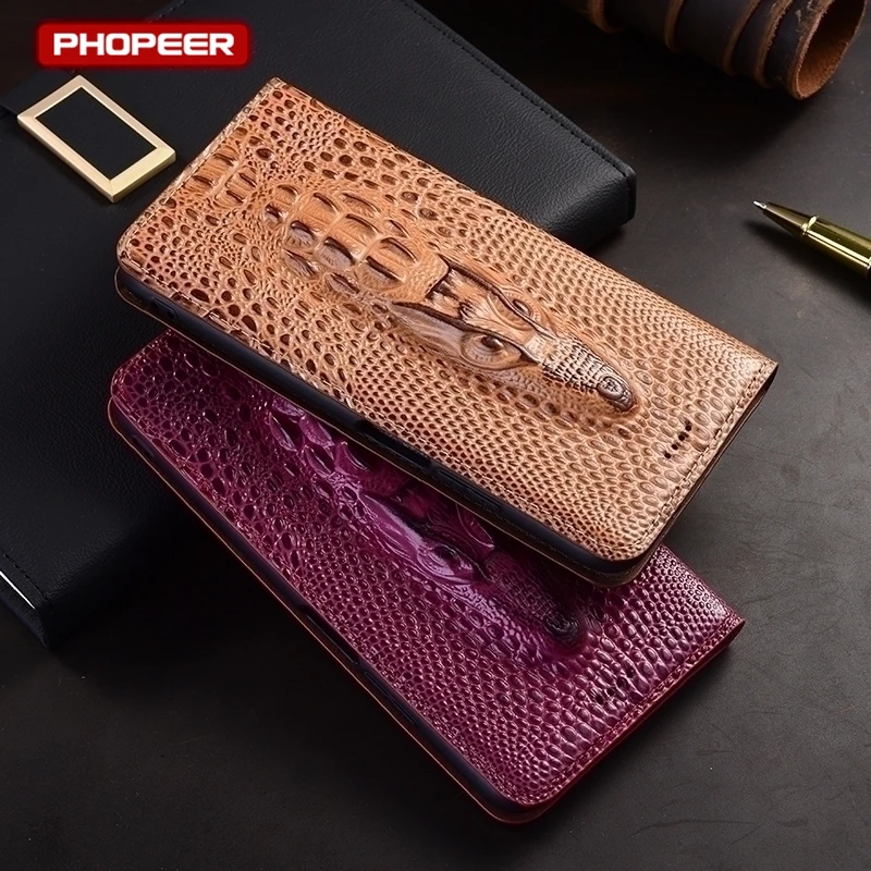 Genuine Leather Case For OPPO A52 A53 A53s A54 A54s A55 A55s A56 A57 4G 5G Flip slot Magnetic Wallet Holder Book Phone Cover