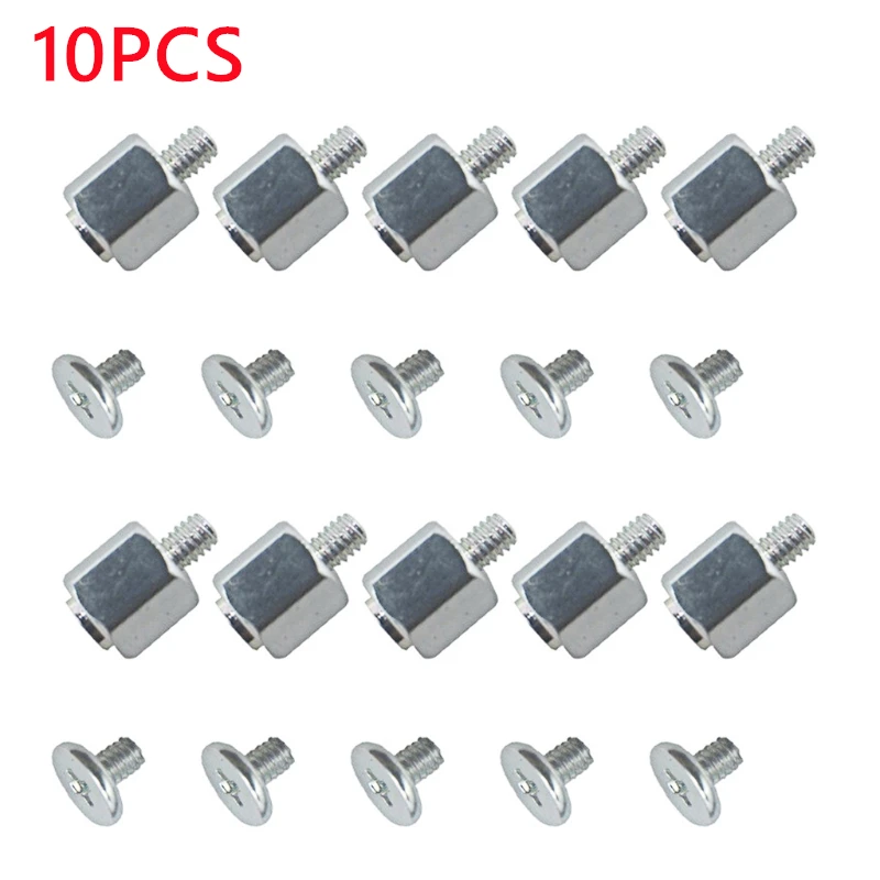 10 Set Hand Mounting Kits Stand Off Screw  Nut for A-SUS .2 SSD Motherboard Silver