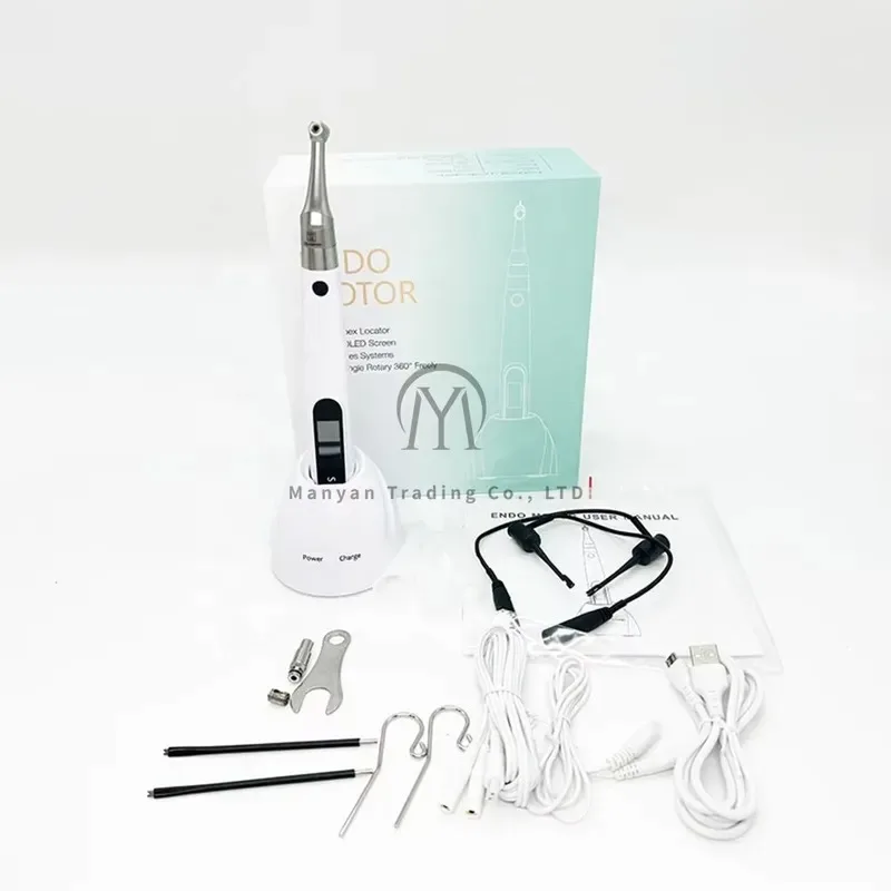 Hot Sale Endo Motor With Apex Locator 16:1 Contra Angle With Files Holders Reciprocating Root Canal Equipments