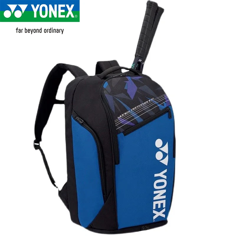 YONEX Genuine Badminton Racket Backpack Large Capacity With Shoe Compartment Holds Up To 3 Racquets Multifunctional Sports Bag