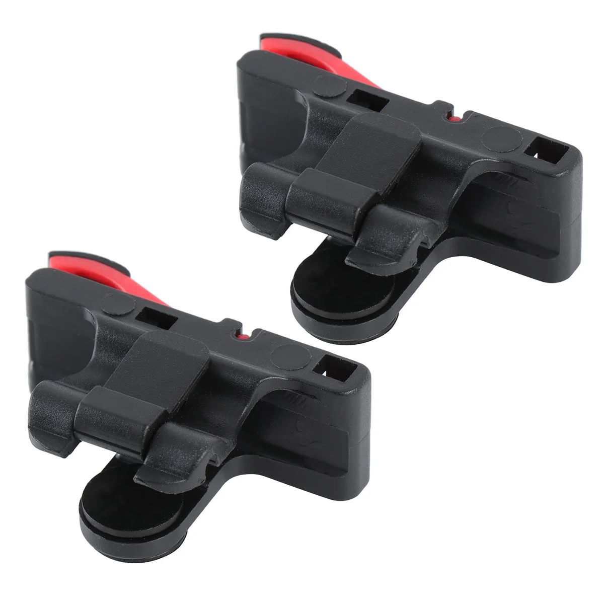 Quick Button Game Controllers Assist Tool Chicken-Eating Artifact for Phones Supports Fps Games Black and Red L R Version
