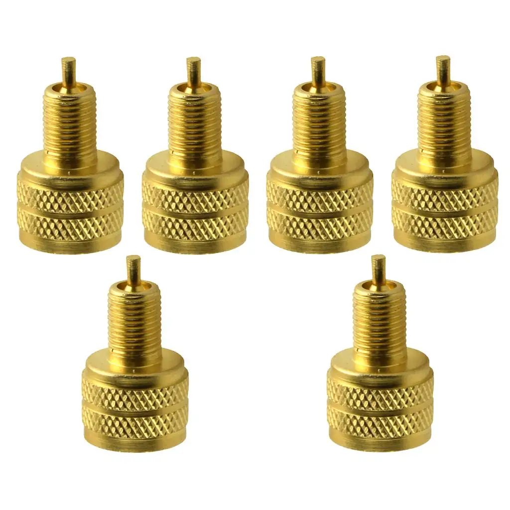 6Pcs External Large Bore Tire Valve Reducer Adapter Connector Fit for 485-26