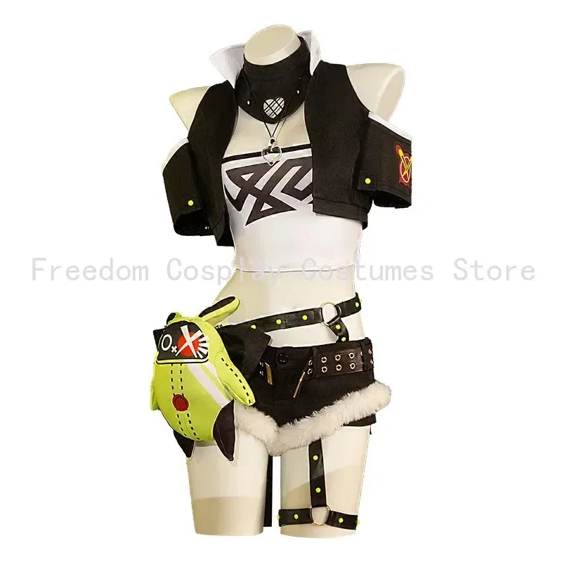 

Игра Zenless Zone Zero Николь Косплей Костюм Наряд ZZZ Demara COS Полный комплект парика Нико Хэллоуин Party Dressx; 2'a,6.h;8'v,