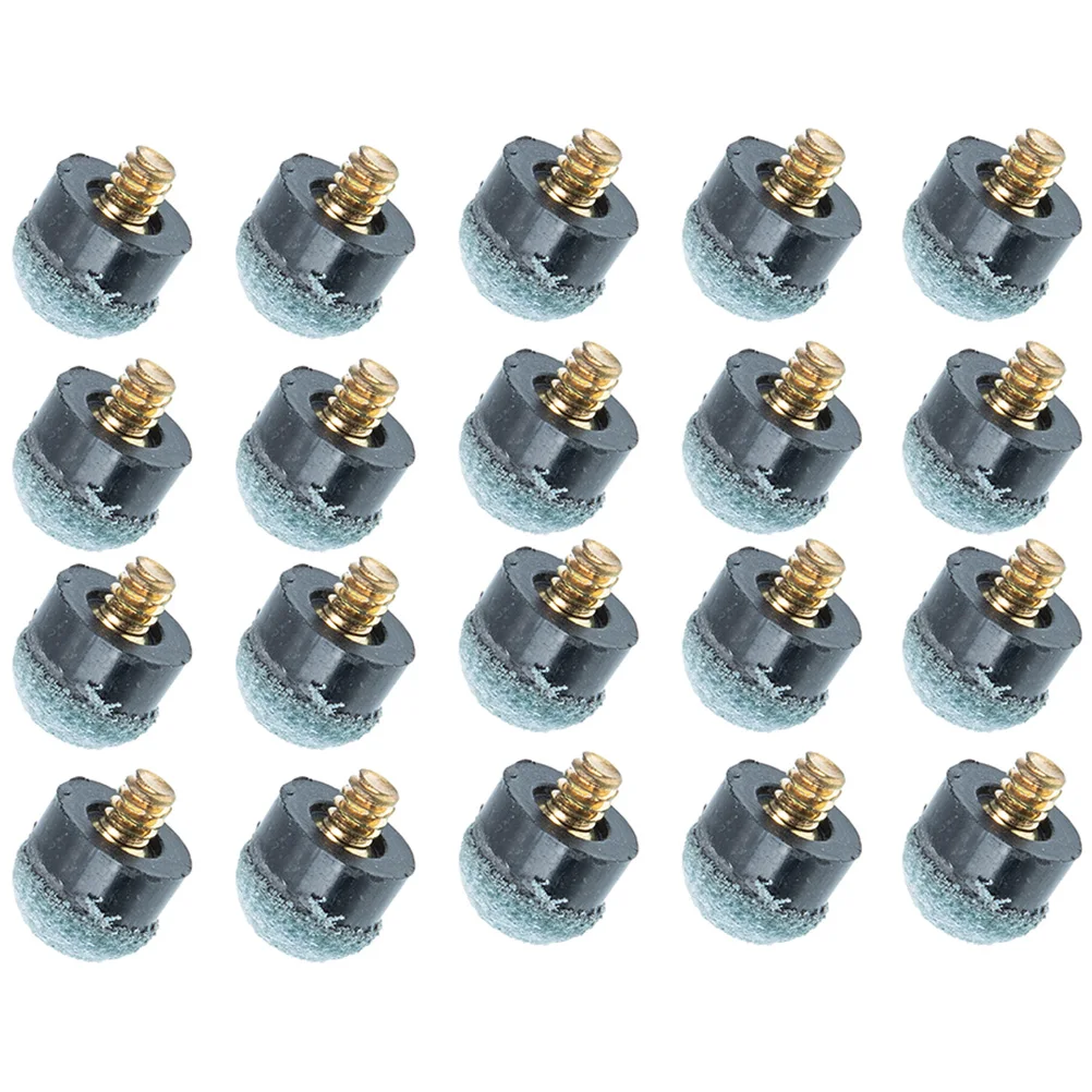 

50pcs Pool Billiard Tips Cue Tip Replacement 12mm Screw Blue Gray Replacement Kit for Billiard Cue Accessories