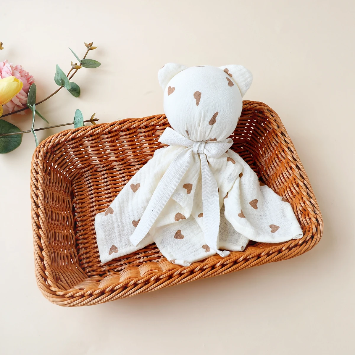 Baby Print Cotton Muslin Comforter Blanket Soft Newborn Sleeping Dolls Kids Soothe Appease Towel Bibs Saliva Handkerchief Towel