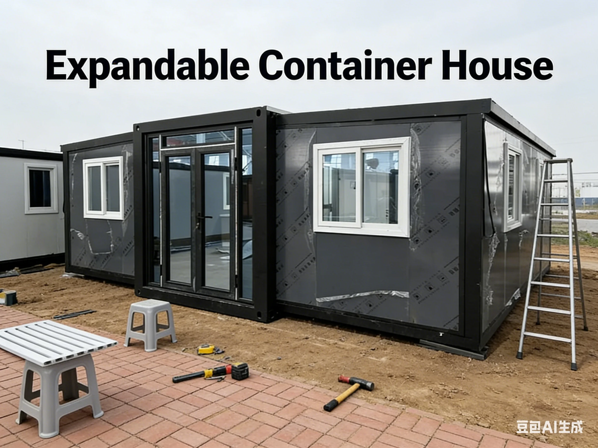 Customized Container House Prefabricated Expandable Modular Tiny Home Mobile Living Cabin Portable Studio Backyard Guest House H