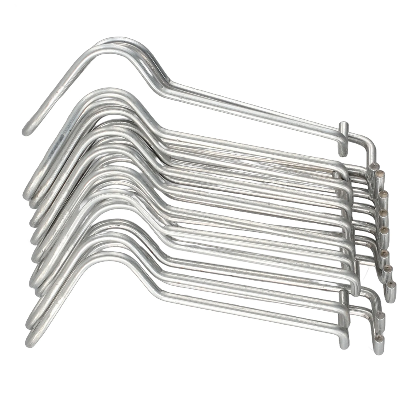 Steel Spring Clip for Greenhouse Framework Stability Featuring Plated Wire Construction and Tool-Free Engagement Design