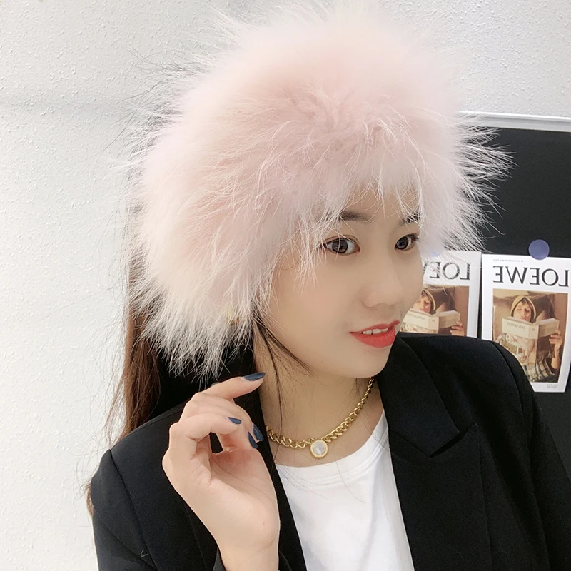 Real Fox Fur Scarf Women 100% Elastic Neck Cover Luxury Fur Headband Knitted Ring Fox Fur Scarves Winter Thick Fur Mufflers