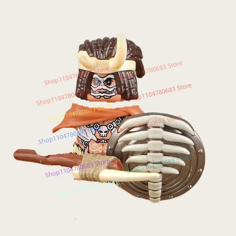 Bloques de construcción MOC, soldado líder de dibujos animados de Anime, modelo de muñeca en miniatura, accesorios de armadura, adorno, juguete de regalo coleccionable