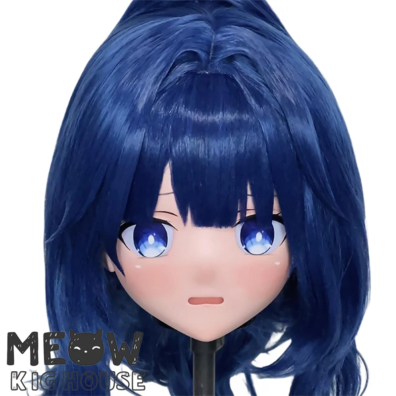 

(MEO475) Customize Handmade Full Head Lockable Crossdress Male to Female Japanese Cartoon Anime Game Character Kigurumi Mask