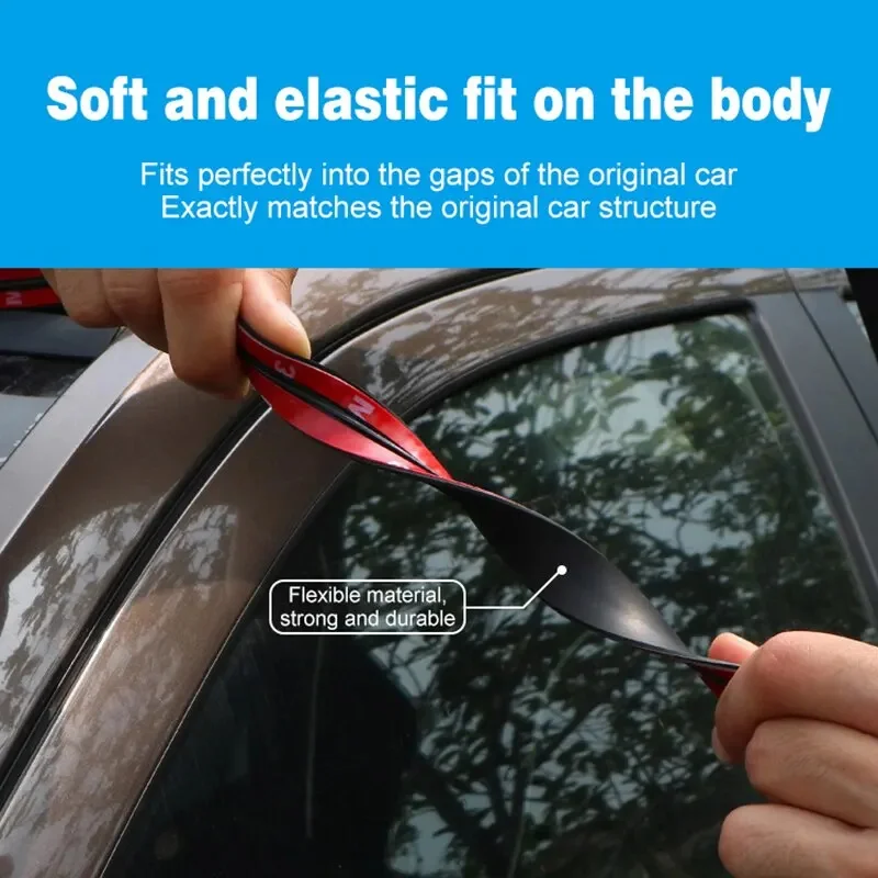 Car Sealant Strip Sunroof Front Windshield Shock Absorber Rear Door Waterproof Dustproof Soundproof Sealing Strip