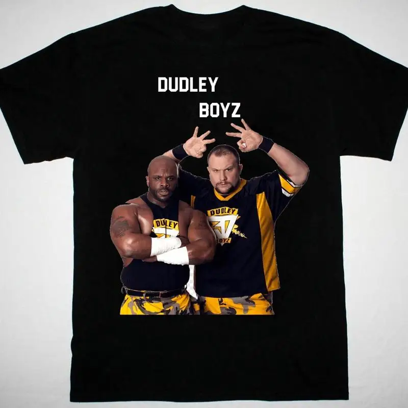 NUEVO Y POPULAR Camiseta negra The Dudley Boyz de manga corta, todas las tallas S 5XL HRN29