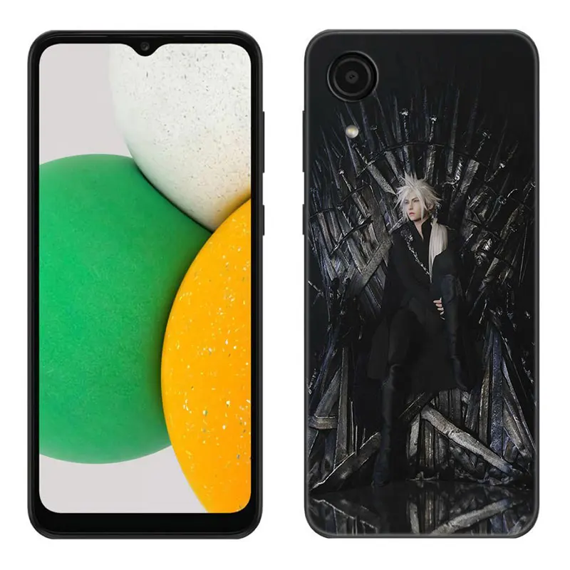 Game Final Fantasy Black Silicone Phone Case For Samsung Galaxy A01 A03 Core A04 E A02 A05 A10 A20 A21 A30 A50 S A6 A8 Plus A7 