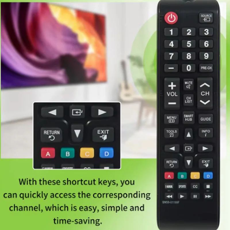 

BN59 01199F Универсальный пульт дистанционного управления для Samsung SMART TV, модель UN32J4500AFXZA UN50J6200AFXZA UN65JU640DAFXZA, сменное устройство