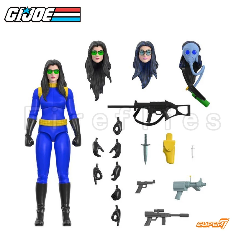 슈퍼 7G.I.JOE 액션 피규어, 웨이브 2, 데스트로 레이디, 제이 플린트, 남작 애니메이션 영화 모델, 선물, 무료 배송, 7 인치