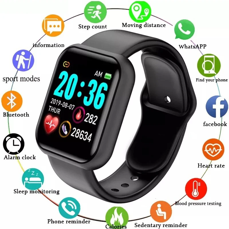 Smart Watch For Children Men Women D20 Smartwatch Boys Girls Gift Electronic Clock Sports Fitness Tracker Kid Watch Y68 reloj