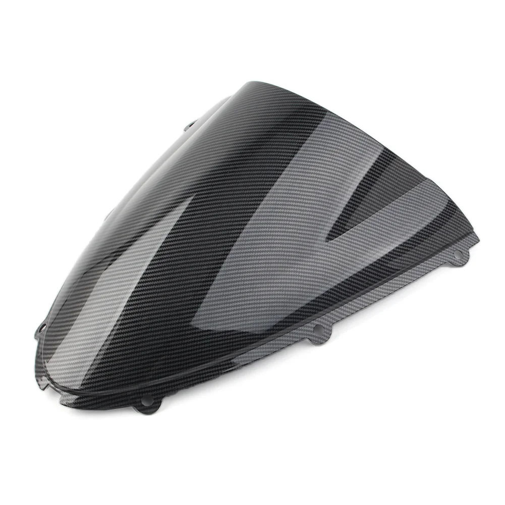 Motorcycle Windshield Windscreen Double Bubble Wind Defector for Kawasaki Ninja ZX6R 636 2005 2006 2007 2008