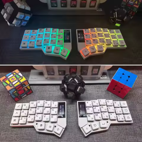 Corne Split Mechanical Keyboard Low Profile Kit Wireless Hot-Swap RGB Qmk 3D Printed Case Custom Ergonomic Office Split Keyboard