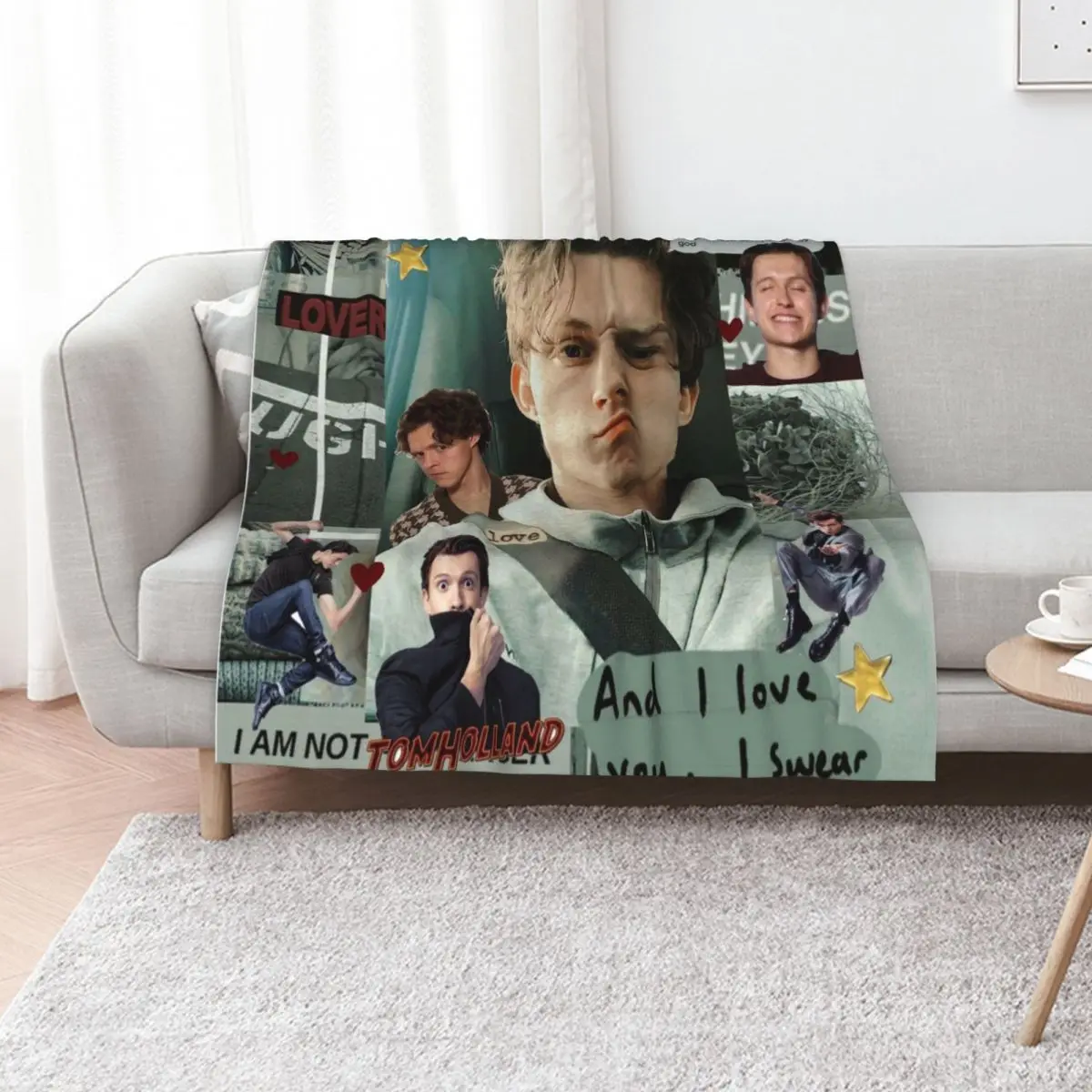 

Tom Holland collage Throw Blanket Cute Multi-Purpose Thermal warm for winter Blankets
