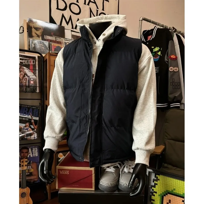 

Мужской зимний пуховый жилет Cleanfit с воротником-стойкой, новый, теплый, утолщенный, повседневный, свободного кроя