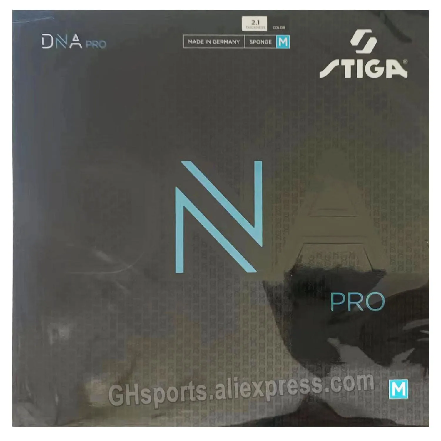 STIGA DNA PRO M / H / S Guma do tenisa stołowego (wyprodukowana w Niemczech) Pips-in Oryginalna gąbka do ping-ponga STIGA DNA