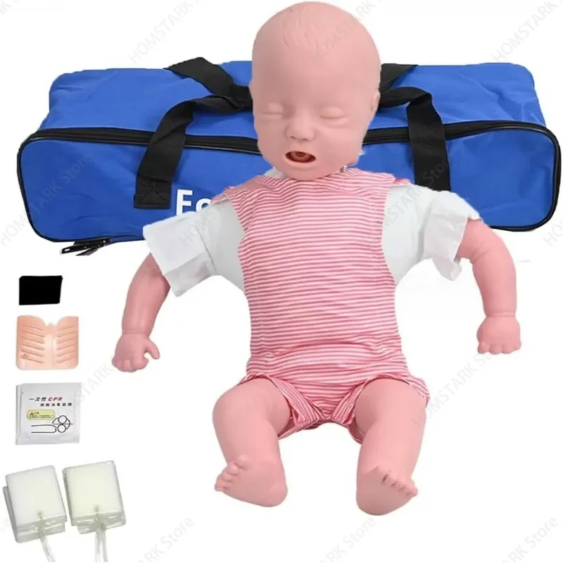 55cm Newborn Infant CPR Training Manikin, First Aid Simulator for Airway Obstruction & Choking Rescue Practice