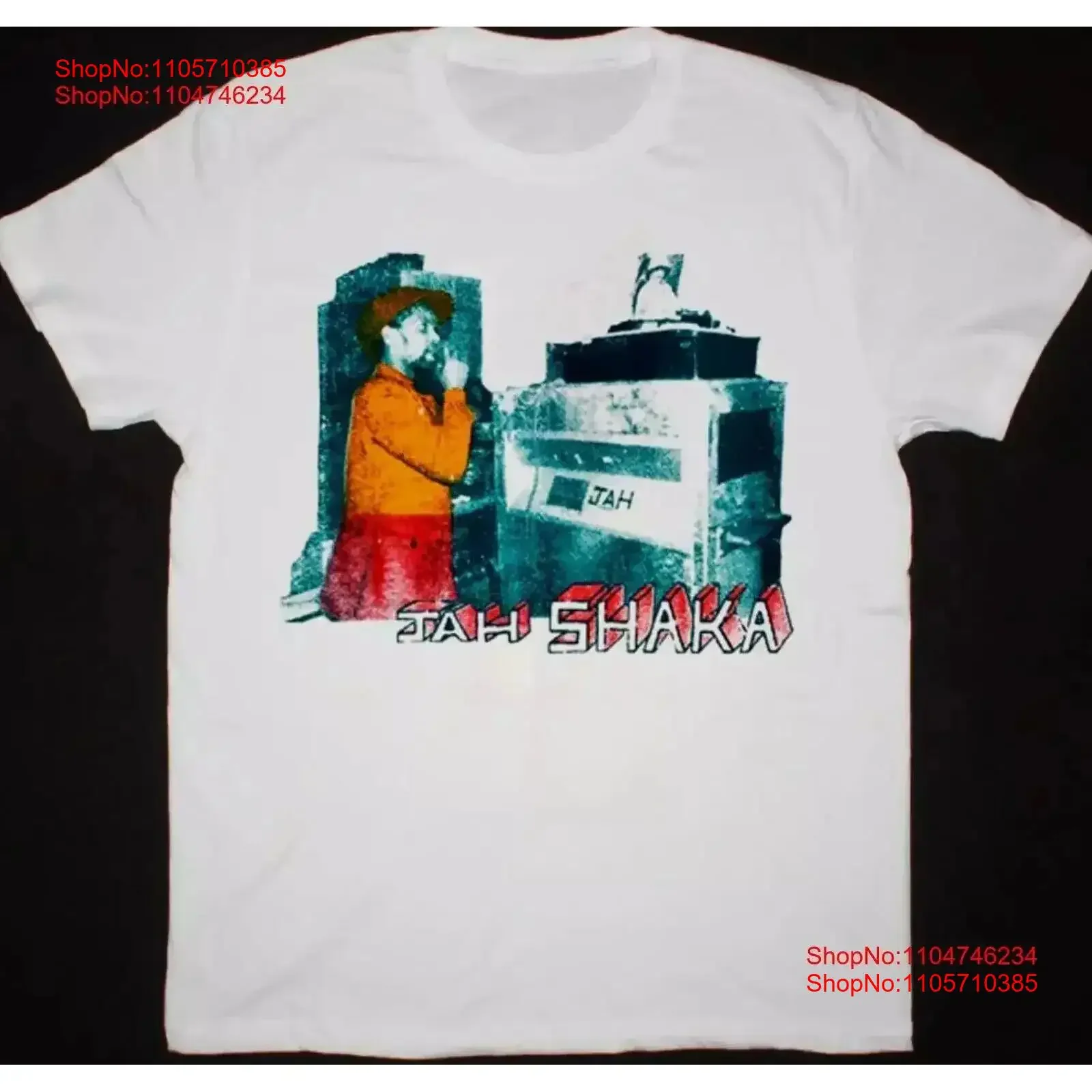 Retro Dub Symphony Jah Shaka T Shirt White S 5XL vintage Washed Breathable streetwear Versatile graphic vintage Washed