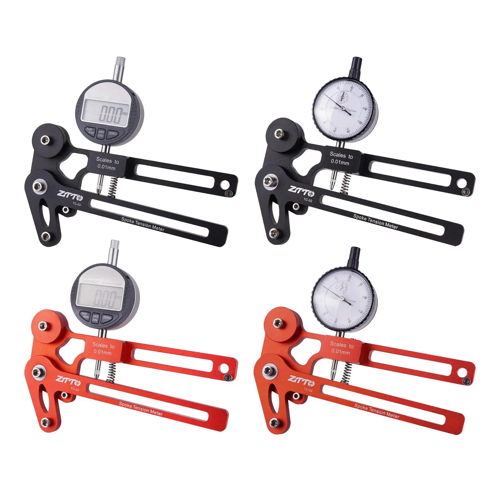 Spoke Tension Meter Digital Mechanical Gauge Bike Wheel Spoke Measurement Building Tool Scale Tester Checker