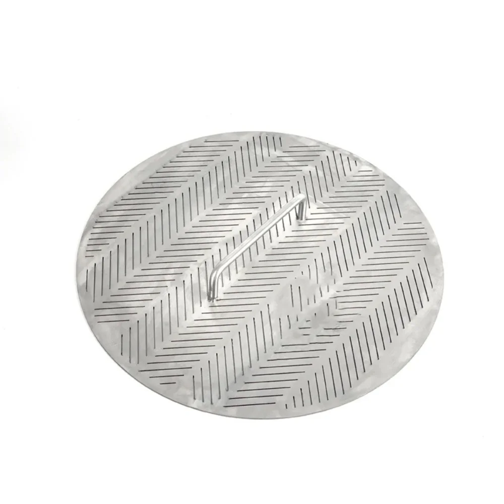 False bottom OD346mm , Filter, Home brewery, Stainless steel 304 , 2mm thickness , Gap Size 0.7mm,with one handle