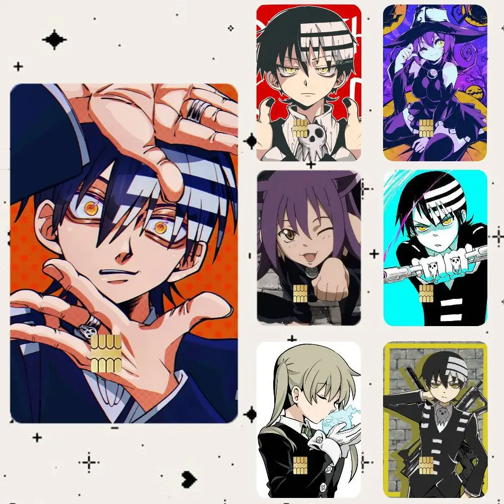 Soul Eater  HD Waterproof Card Skins Protective Stickers for Credit Bank Game Cards