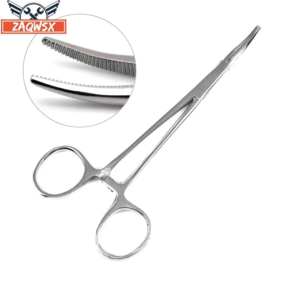 1pc Stainless Steel Pet Dog Cat Ear Hair Tweezers Curved Tip Cleaning Clamp Animal Hair Trimming Tool Hand Tools 12.5/16/18cm