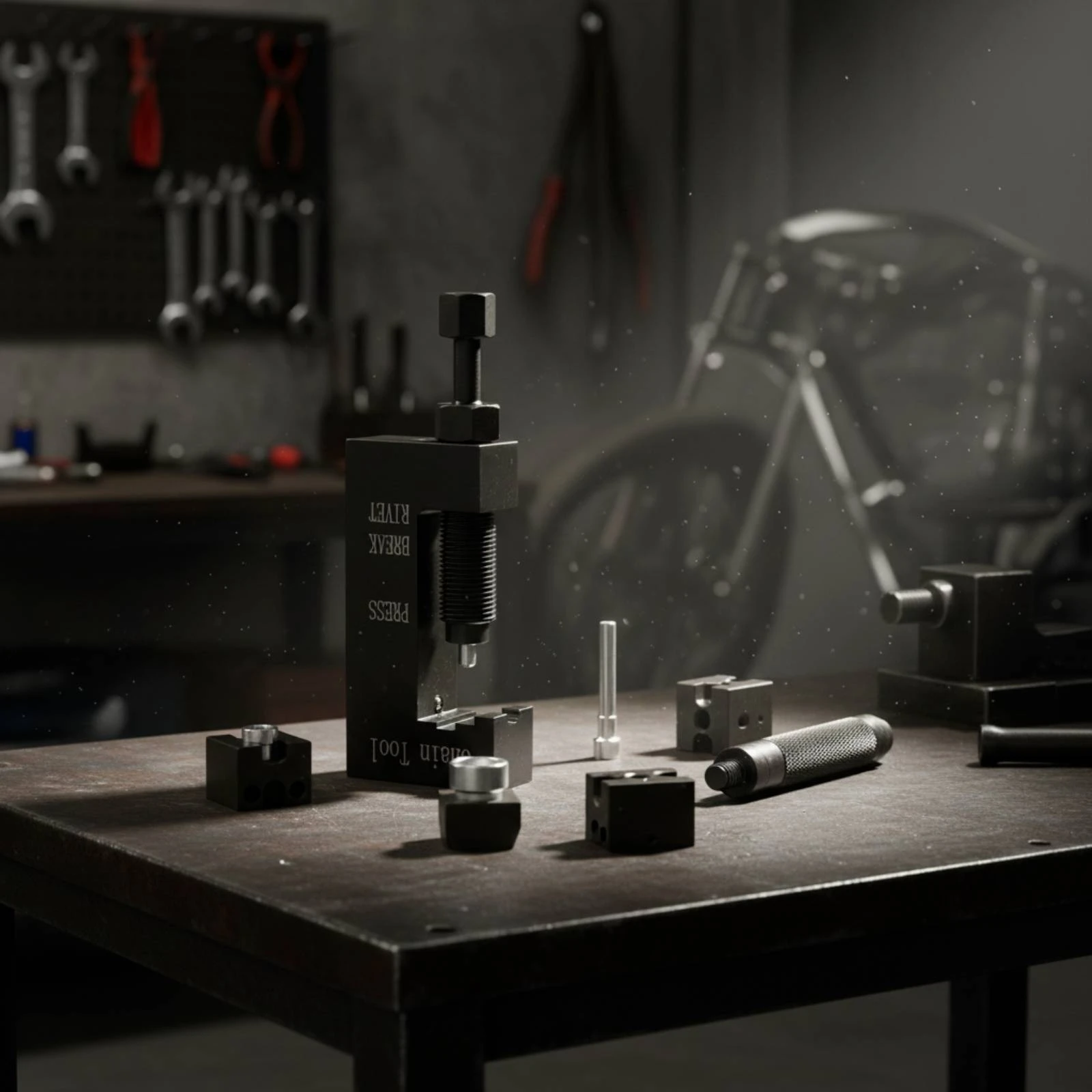 Motorcycle Chain Breaker and Riveter Kit Multi-Function Motorcycle Chain Breaker Tool Kit Heavy-Duty High-Quality