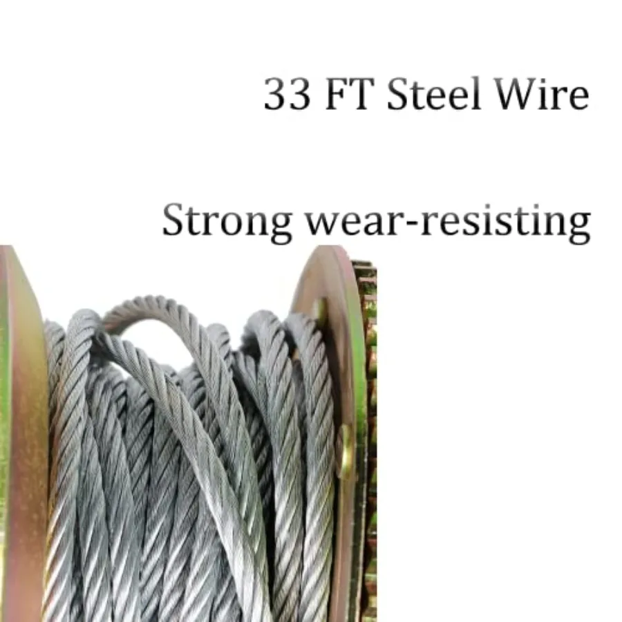 1 قطعة ونش اليد 3500LBS قارب ونش كابل كرنك ونش الثقيلة اليد ونش مع 33 قدم أسلاك الفولاذ ATV قارب مقطورة البحرية #6