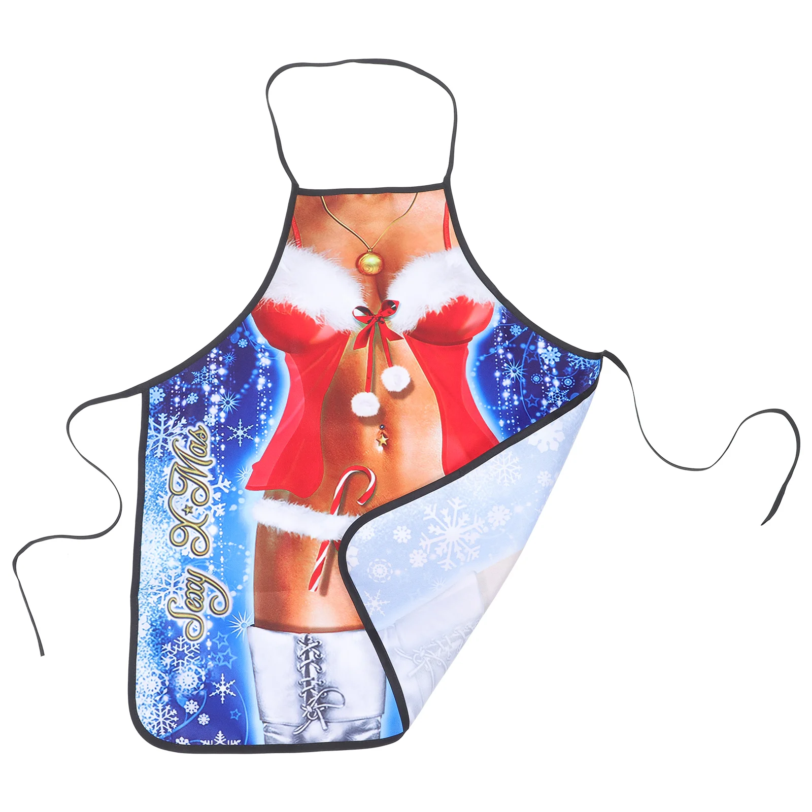 Christmas Apron Mens Cooking Funny Aprons for Prank Restaurant Multipurpose Grease Proofing Polyester Women's