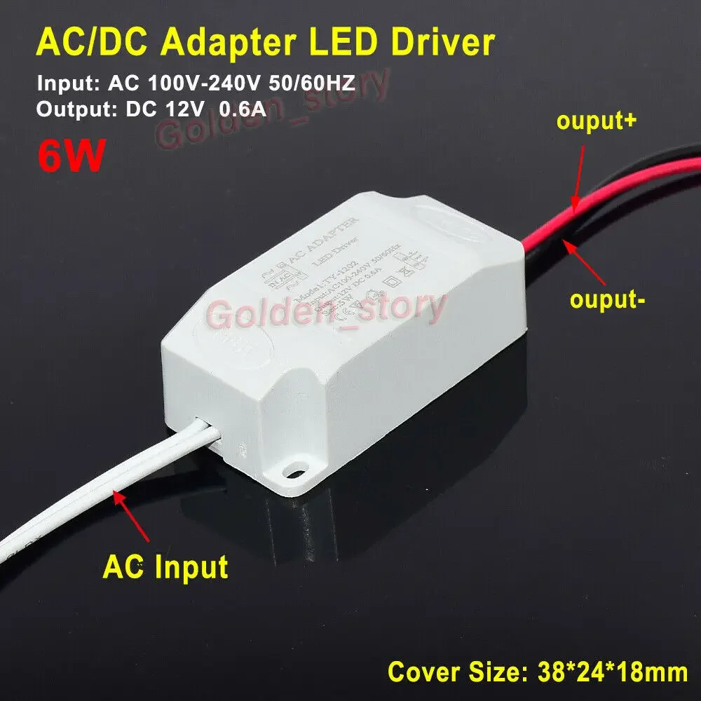 LEDドライバ 12V 0.6A AC100-240V