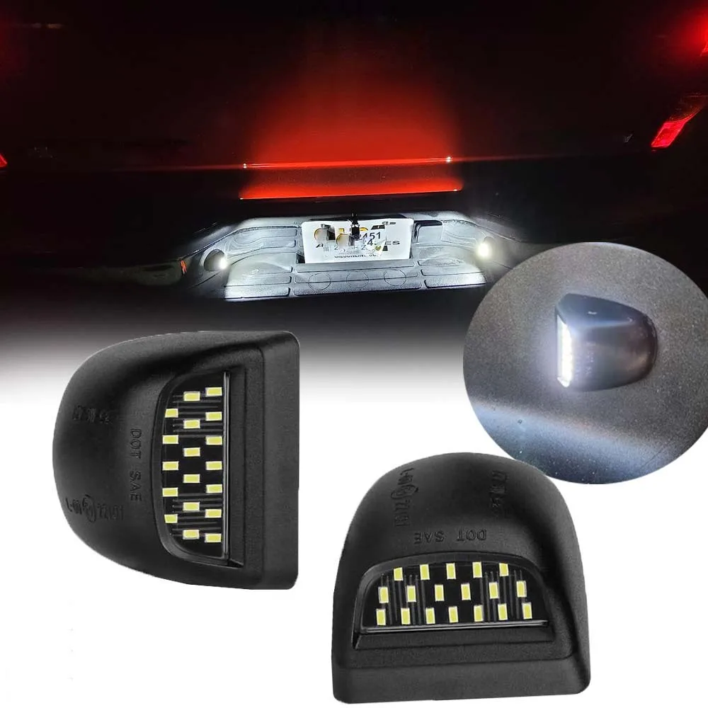 For 2002-2006 Cadillac Escalade EXT 00-06 Suburban Tahoe 1500 2500 GMC Yukon XL 09-12 Traverse 18-SMD LED License Plate Lights