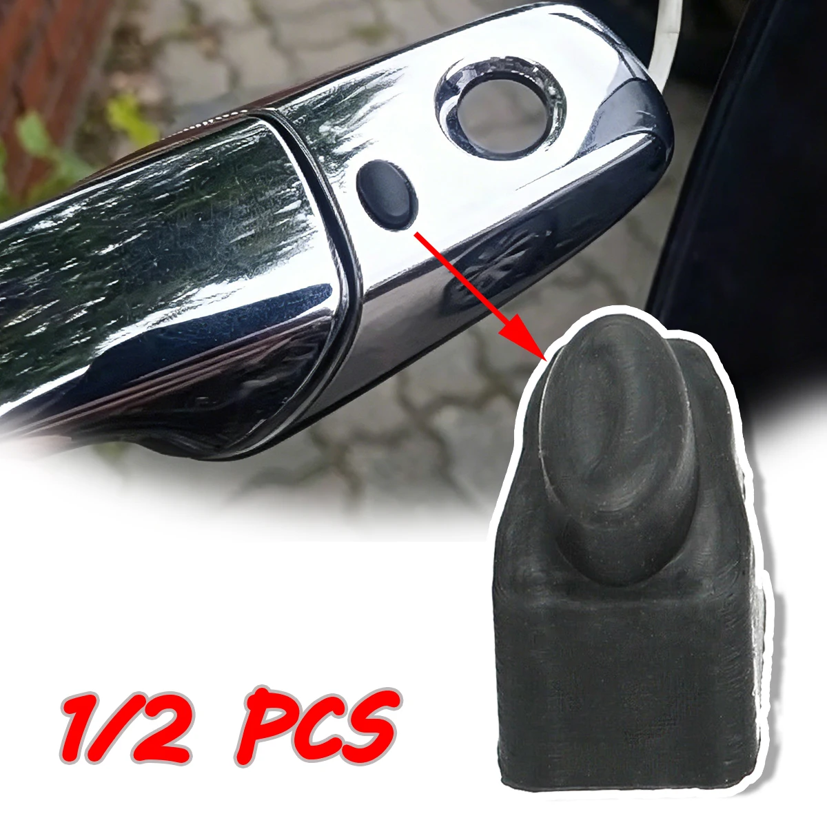Rubber Button Cap Keyless Entry Door Handle Switch Fingerprint Access Repair EG24-58-4B1 G28A-59-4B1 For Mazda RX-8 2006-2011