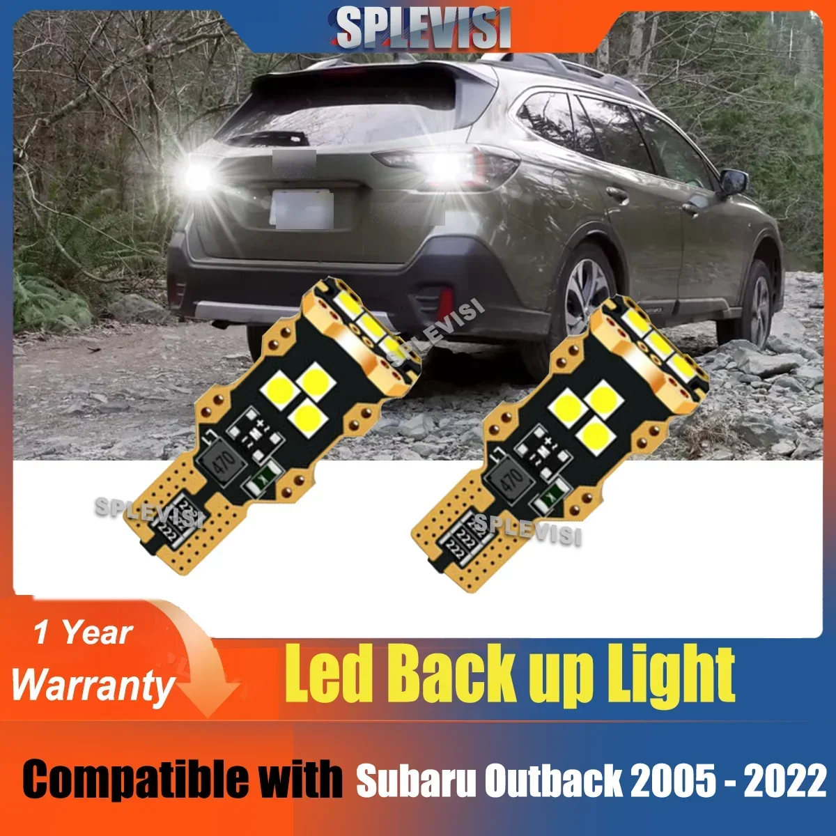 Bright White Backup Light 12V 6000K Canbus Free For Subaru Outback 2005 2006 2007 2008 2009 2010 2011 2012 2013 2014 2015 -2022