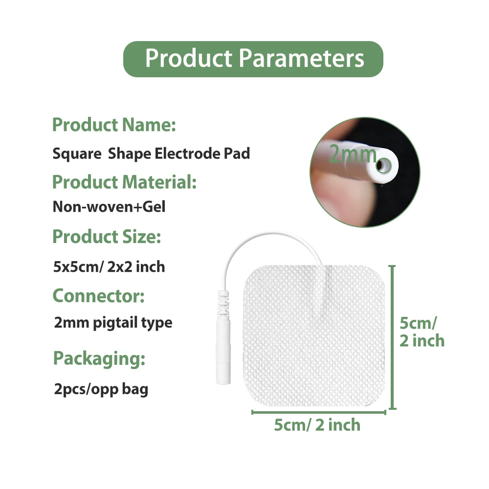 Reusable Self-Adhesive EMS Electrode Patches