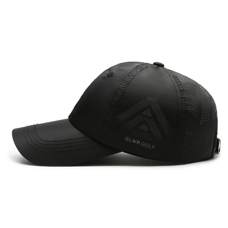 Gorra de béisbol de secado rápido para hombre y mujer, visera impermeable transpirable de malla de alta calidad, gorra Snapback ajustable para