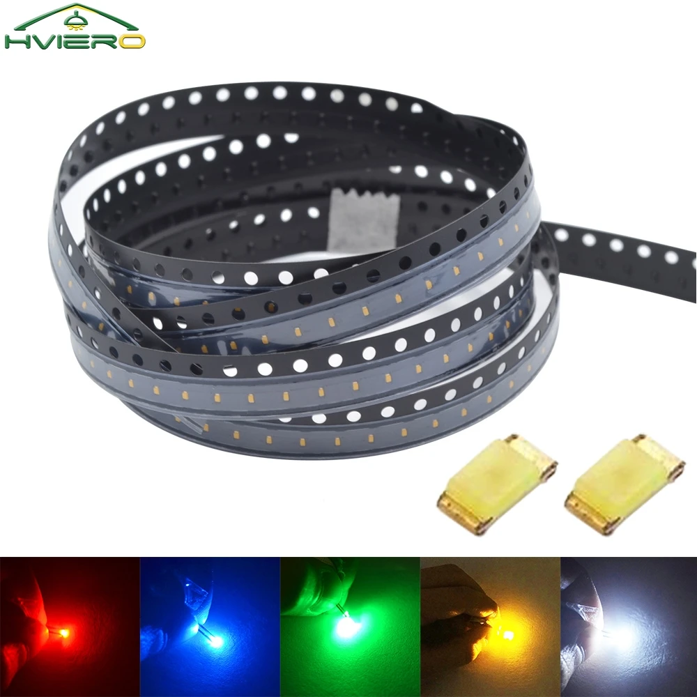 

100Pcs 0402 SMD Red LED Chips Bright Yellow Green White Blue Orange RGB Light Emitting Diode Chip party Decoration Lighting