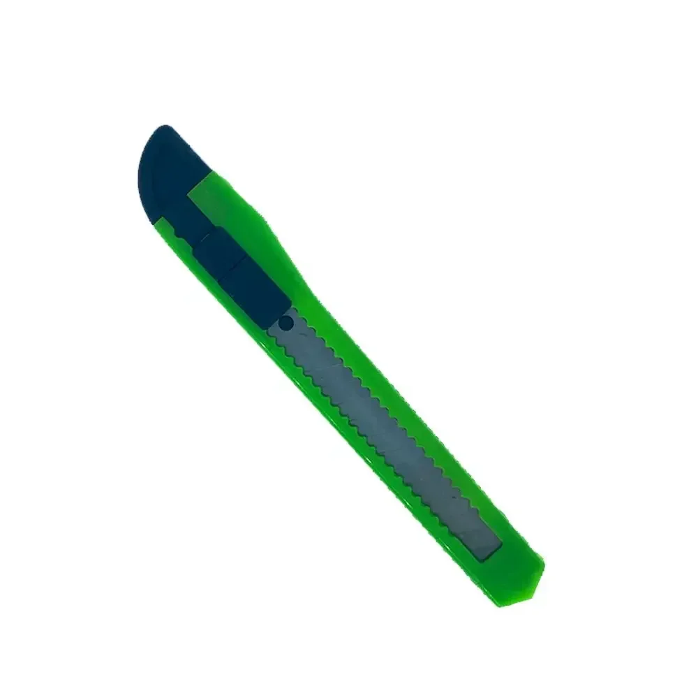 Mini coltello multiuso retrattile multifunzione da 9 mm, apri scatola a scatto, taglierina per carta, ufficio, scuola, artigianato, cancelleria,