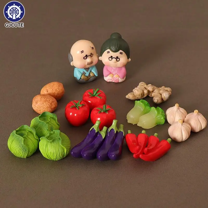 6/8Pcs Dollhouse Simulated Vegetables Miniature Kitchen Food Model Simulation Life Scene Decoration For Dolls House Accessories