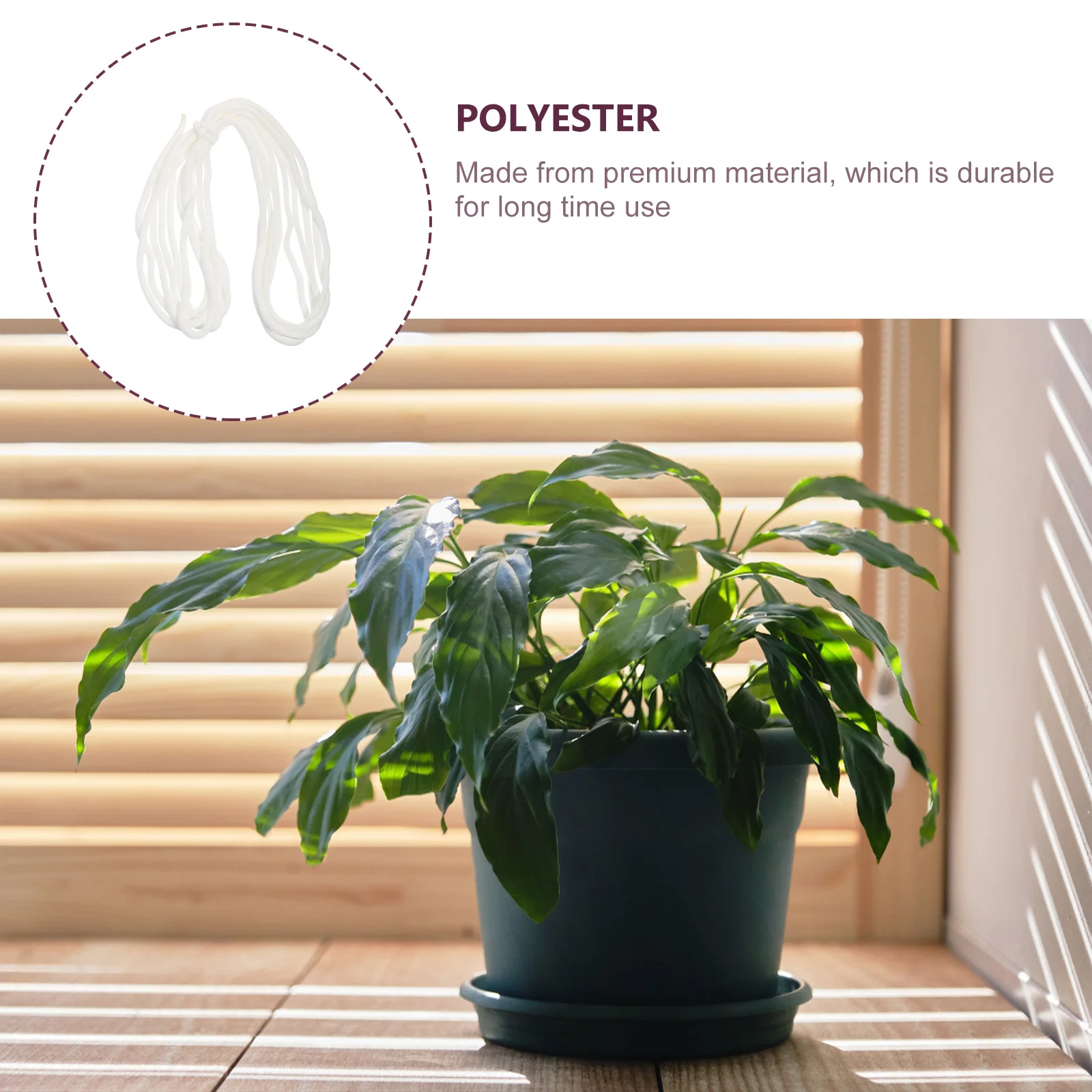 

1pc Automatic Absorbent Cotton Rope for Potted Plants Hydroponics Supplies Drought Protection Plant Care Seedling