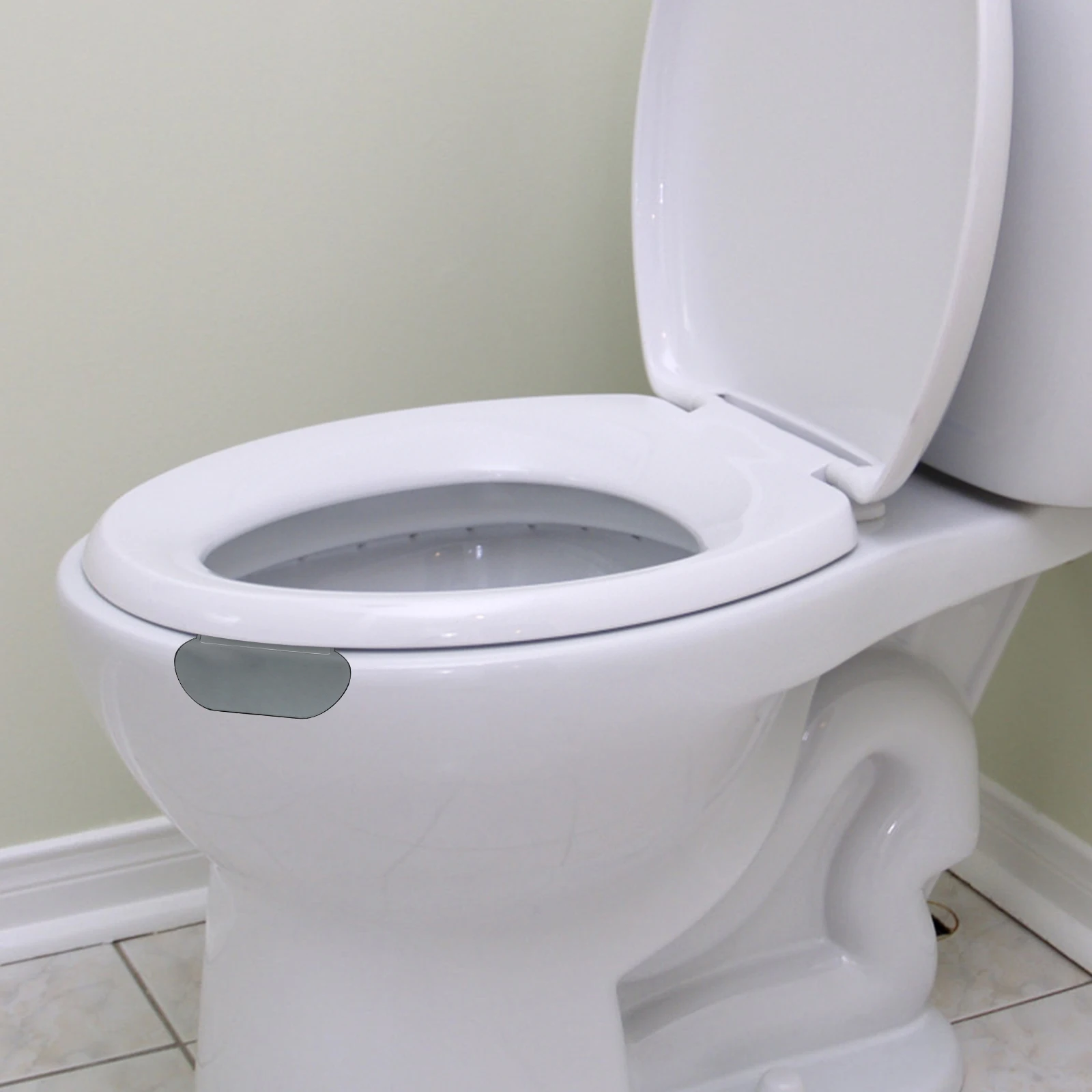 

4pcs Toilet Seat Lifter Grey Smooth Surface Easy Carry Anti touching Hygienic H Practical Lifters for Most Toilets