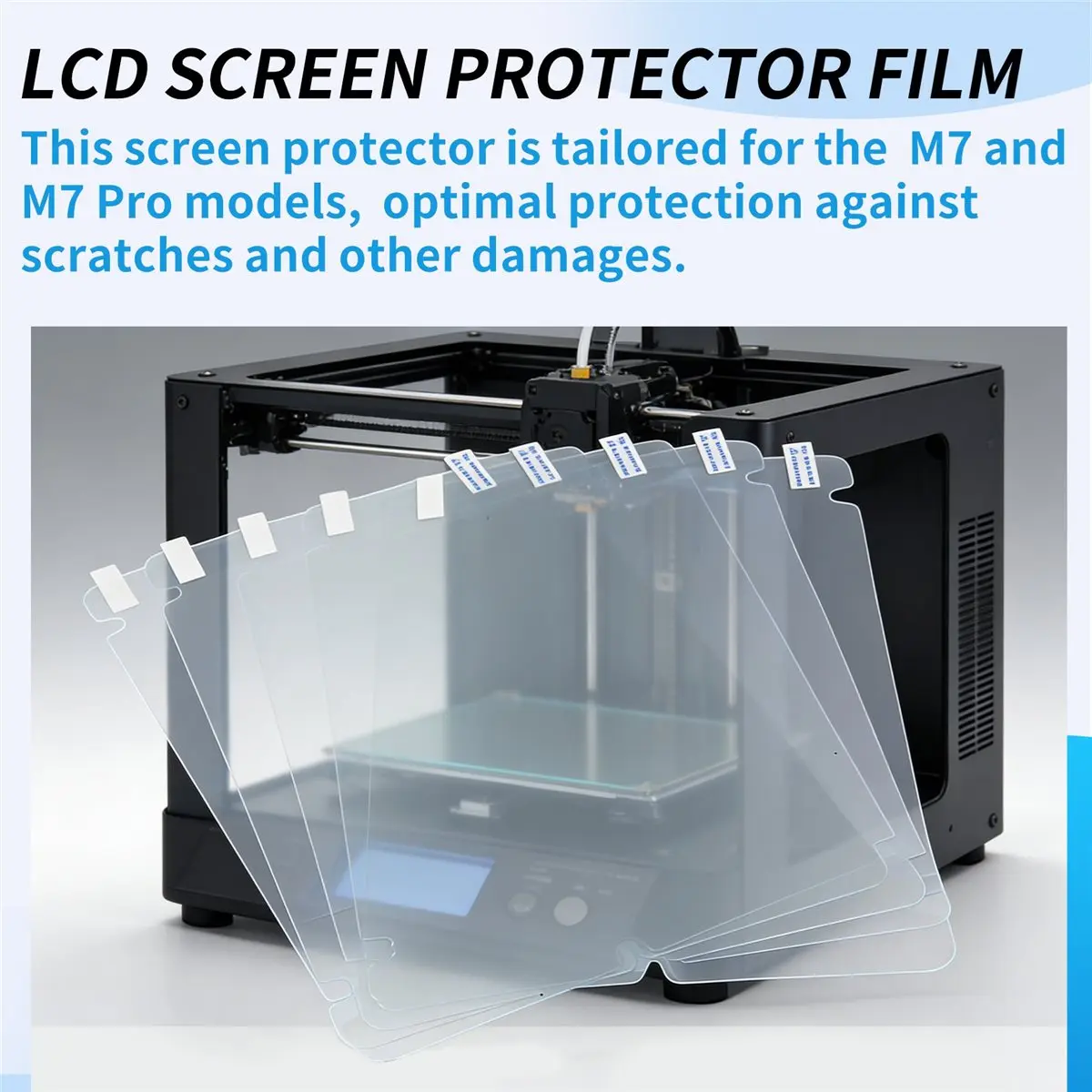 T69C! For Anycubic Photon Mono M7 Pro/M7 LCD 3D Printer Screen Protector Film,5pcs 10.1inch 3D Printer Accessory