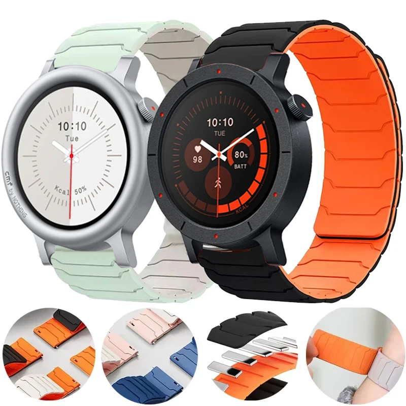 �y�Z�[�����zCMF Watch 3 Pro�ANothing Watch Pro 2�A1�Ή� 22mm �}�O�l�b�g���V���R���X�g���b�v �X�|�[�c�u���X���b�g�o���h �����p���X�g�o���h