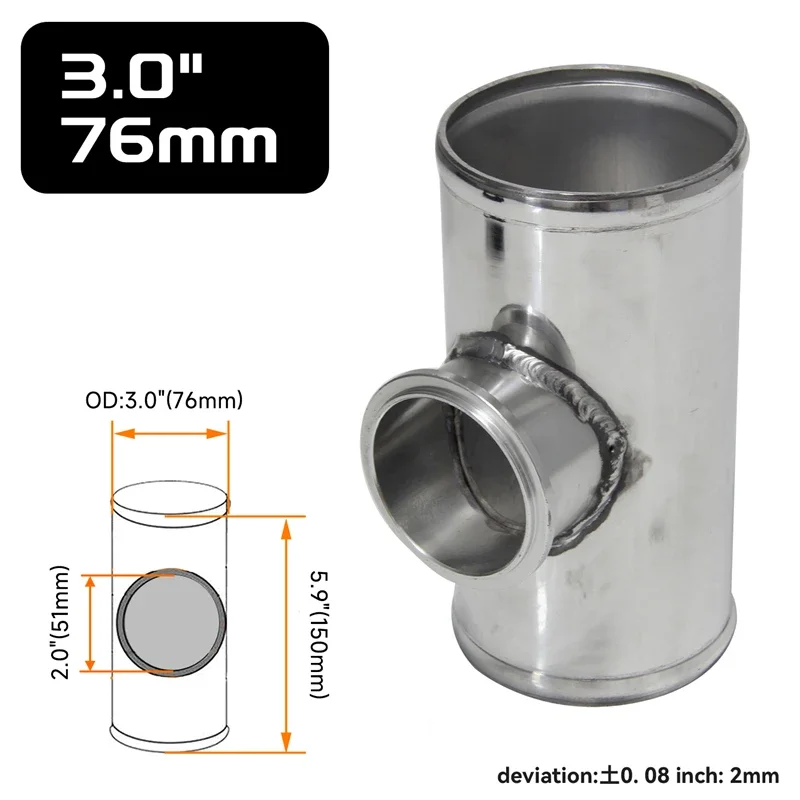 3" 76Mm T-Pipe Alum…