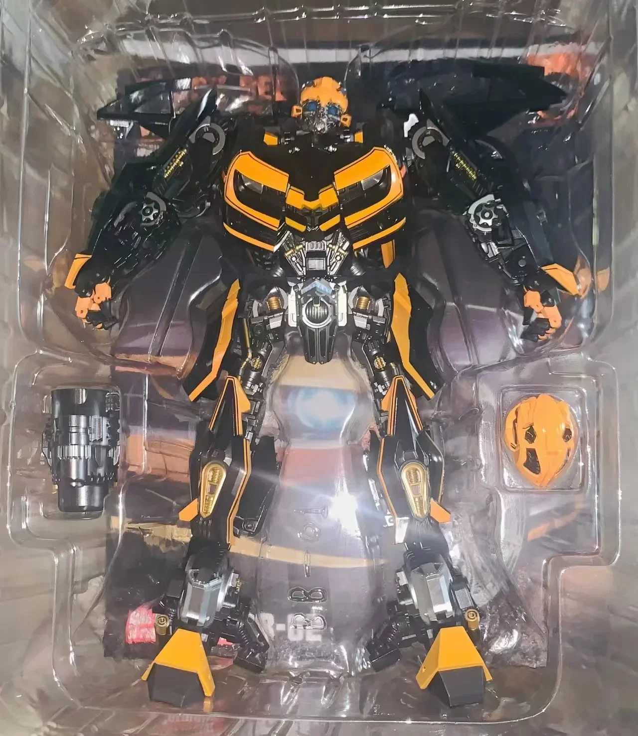 재고 있음 BMB 변환 BB-01 BB01 BB-02 BB02 블랙 오버 사이즈 28CM KO 확대 꿀벌 변형 금속 모델 액션 피규어 장난감