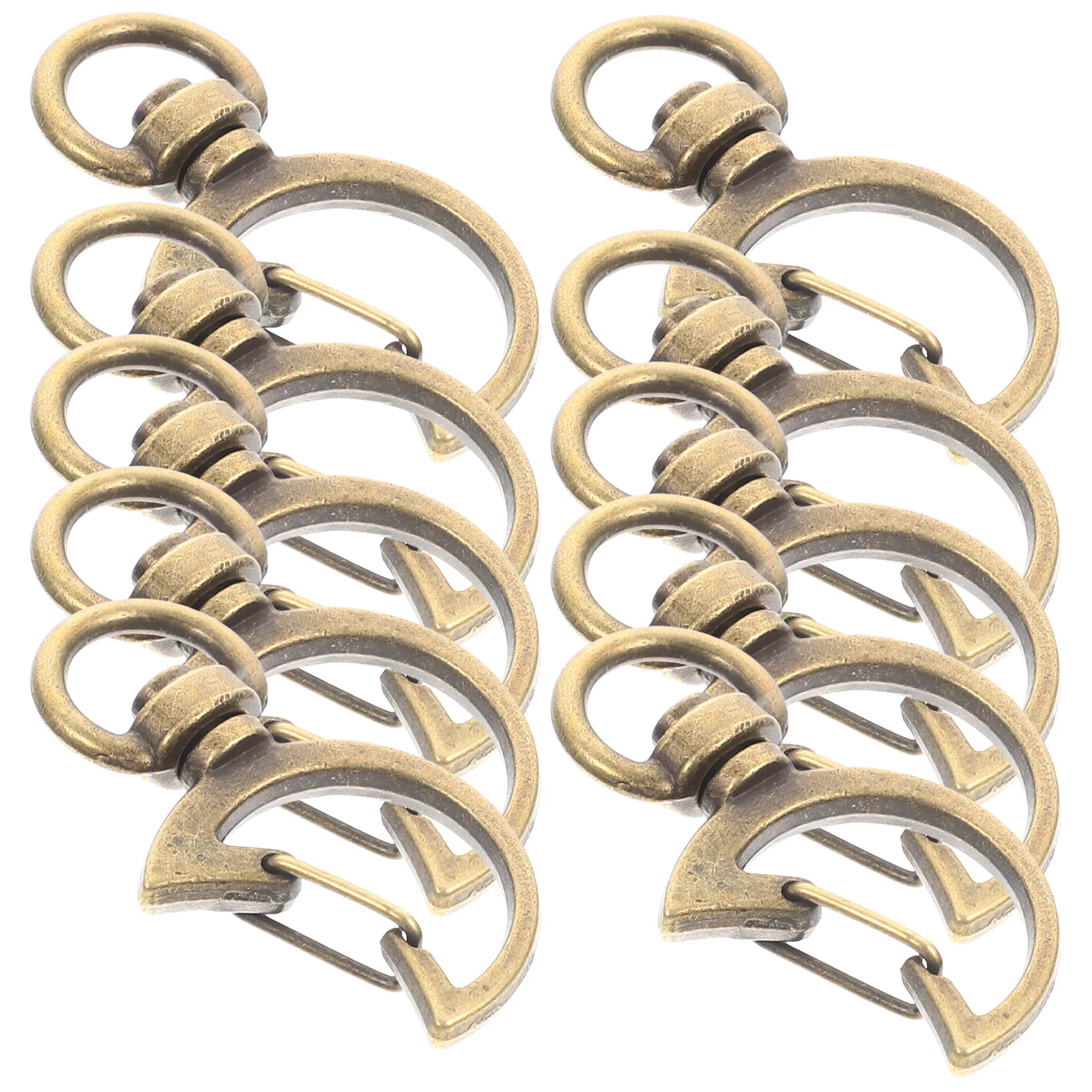 

10Pcs Zinc Alloy Swivel Lobster Clasps Spring Snap Hooks for DIY Key Chains Jewelry Bags Accessories Key Rings Bulk